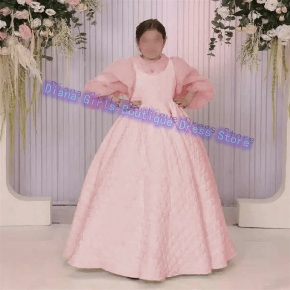 

Holy Baptism Milk Lace Fluffy Flower Girl Dress Idyllic For Wedding Ball Dresses Little Girls Birthday Party Evening Gowns