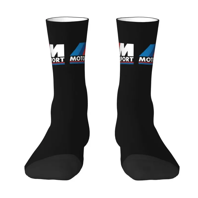 Custom M Poweres Men's Crew Socks Unisex Novelty Motor Sport Spring Summer Autumn Winter Dress Socks