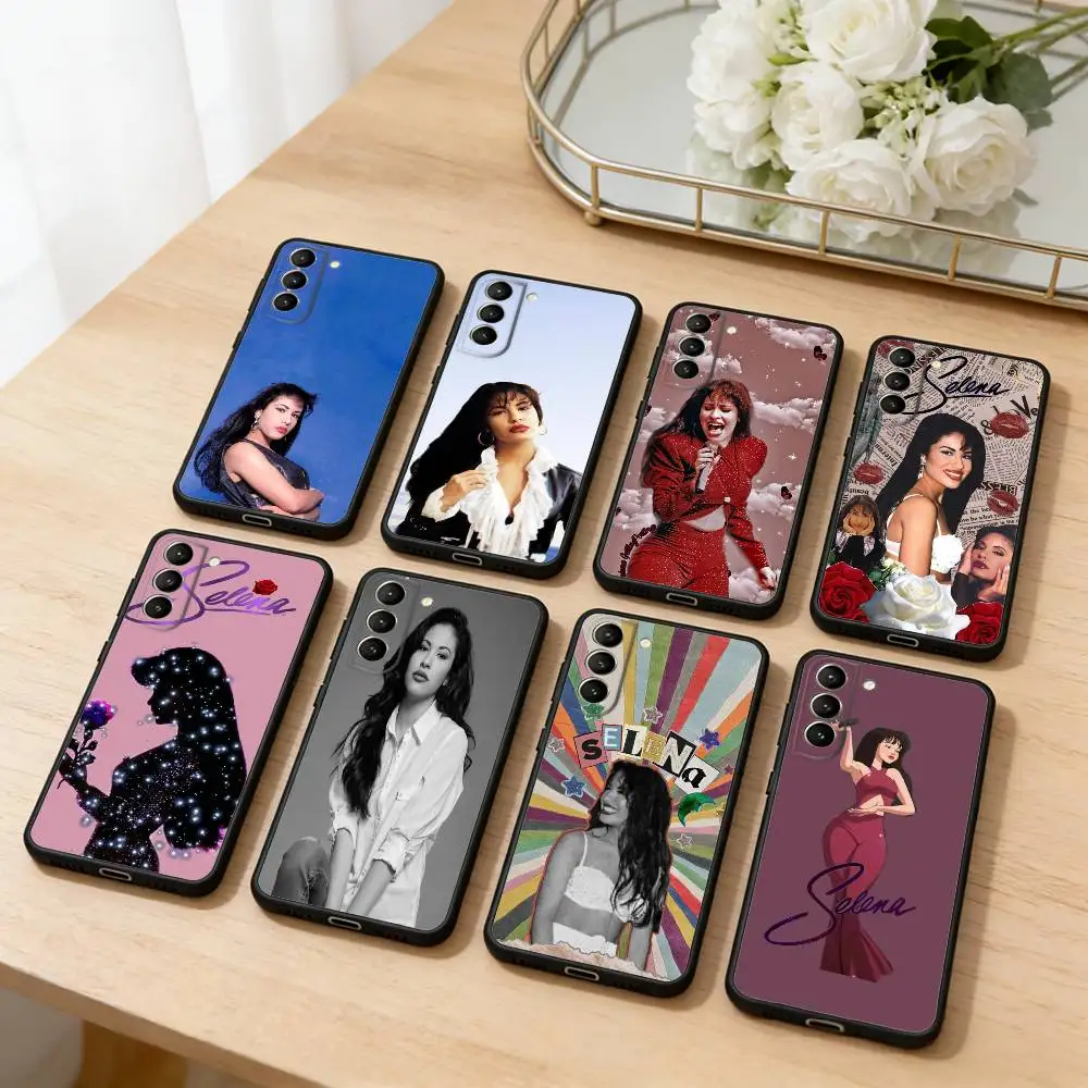 

Beauty Selena Q-Quintanilla Singer Phone Case For Samsung S25,24,23,22,30,21,10,9,Ultra,Plus,Lite,FE,4,5 G Soft Black Case