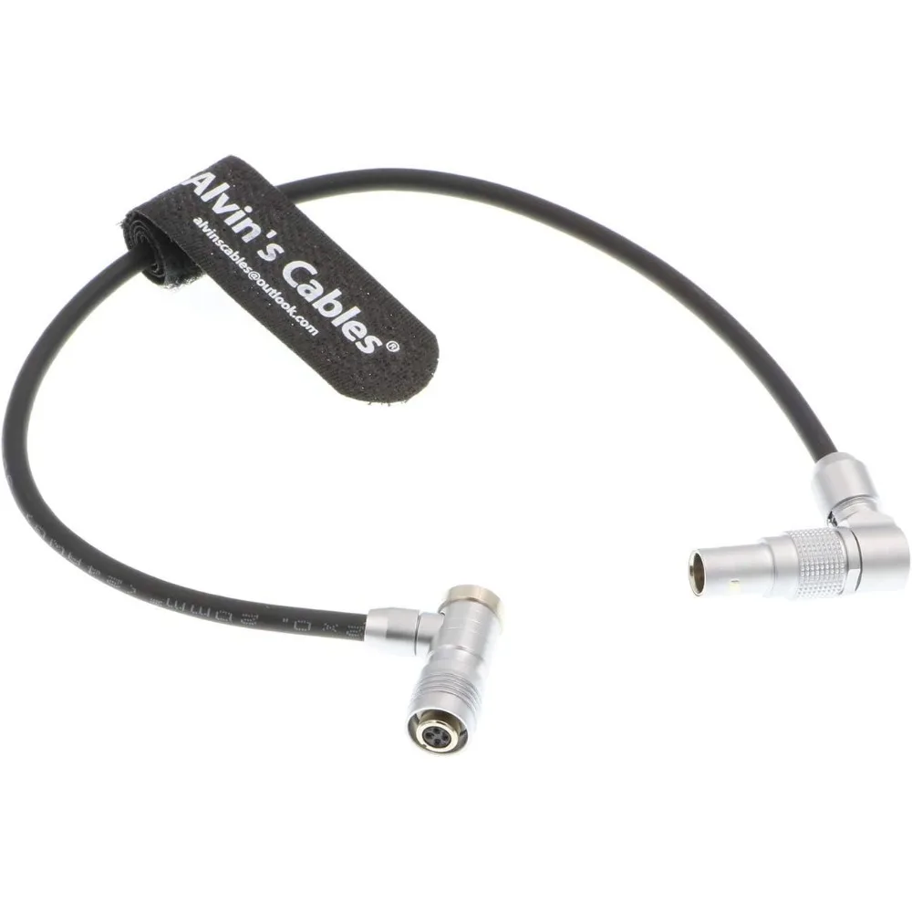 

Alvin's Cables Z CAM E2 Rotatable Right Angle 2 Pin to 4 Pin Female Right Angle Power Cable for Portkeys Monitor