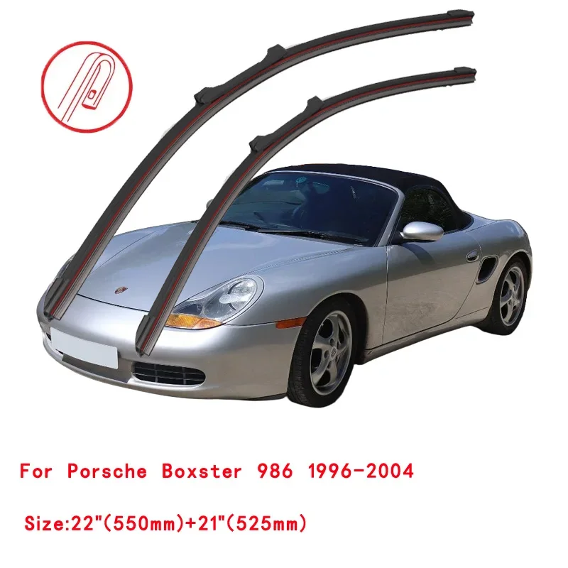 

Double Rubber Car Windshield Wiper Blade For Porsche Boxster Cayman 986 987 Coupe 1996 1998 2000 2004 2006 2009 2010 2012 2013