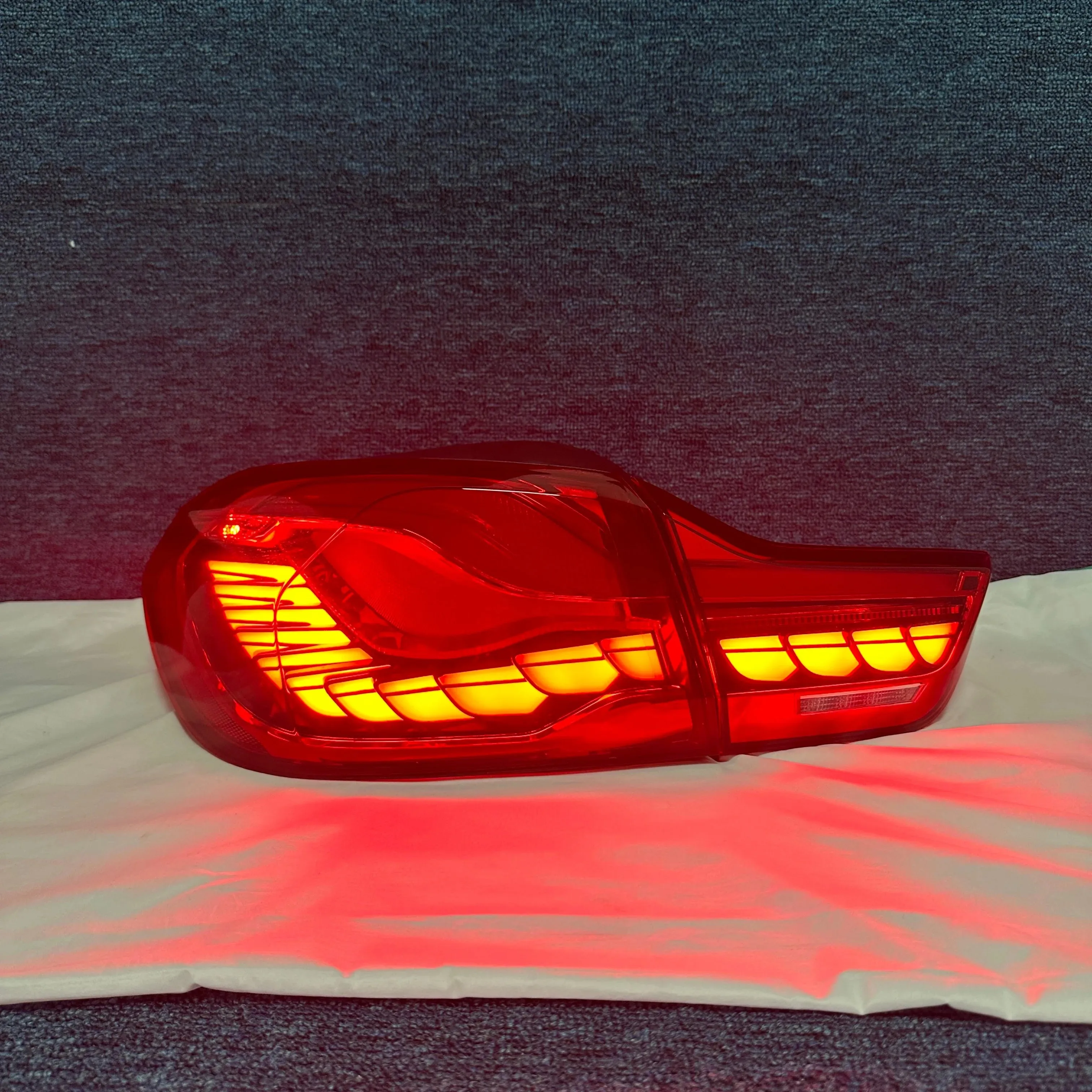 Custom Car GTS Dragon Scale Led Tail Lights For BMW 4 Series M4 F32 F33 F36 F82 F83 2013 To 2019 Tail Lights Manufacturer