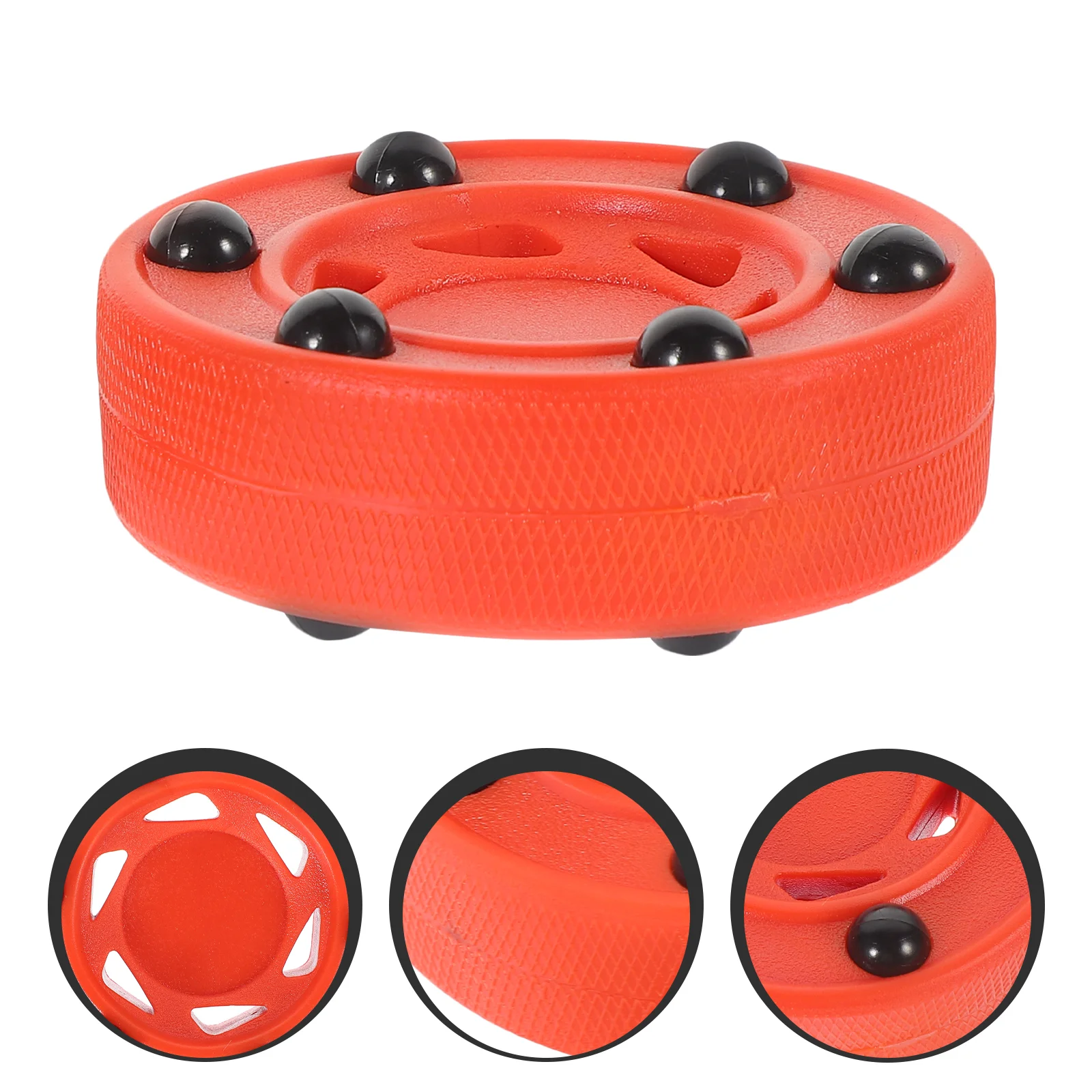 

2 Pcs Puck Street Hockey Ball Training Outdoor Nylon Roller Game Inline Practicing Men and Women