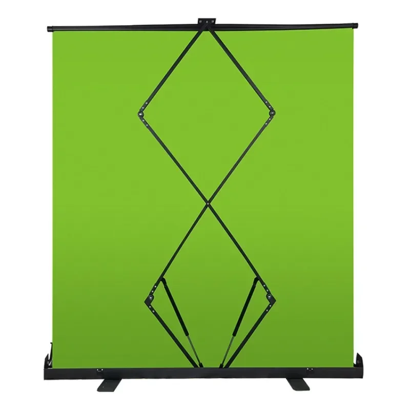 Green screen cutout background virtual live stream ground pull green screen background rack indoor photo cutout bracket