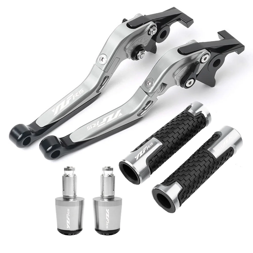 For YAMAHA YZF-R15 YZF-R15M YZF R15 R15M V3 V4 2017-2026 Motorcycle Adjustable Brake Clutch Lever Handle Grips & End Accessories