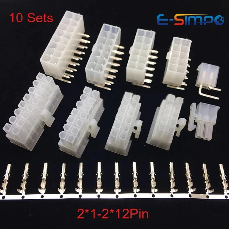 10Set Molex 4.2mm 5557 Serie Automotive Wire Connector Plug 2×1/2/3/4/5/6/7/8-12P Male Housing RA Wafer 39291028 Female Terminal