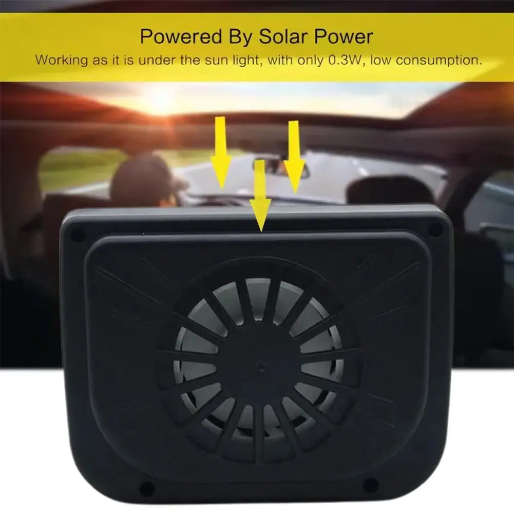 سيارة مروحة العادم الشمسية السيارات التهوية الداخلية دخان العادم تبديد الحرارة ملحق سيارة الديكور مروحة العادم دائم