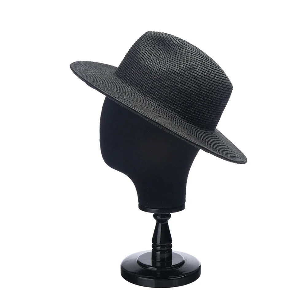 Cappello a tesa larga Panama Jazz Fedora da donna spiaggia viaggio cappello da sole cappello pescatore cappello moderno (rosa, taglia unica