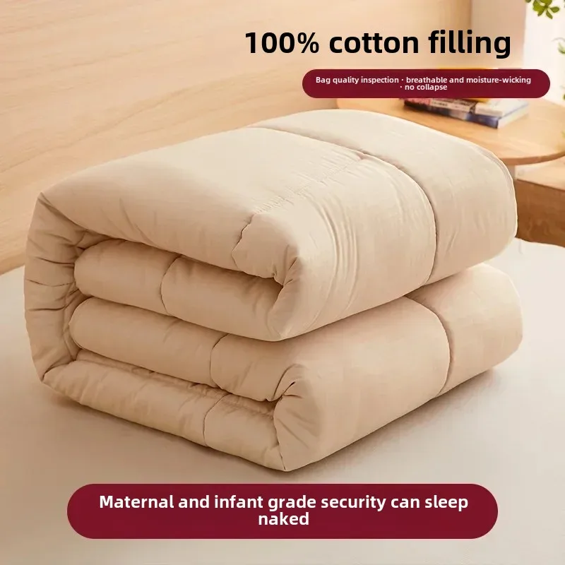 2024 New 100% Xinjiang Cotton Cotton Bed Mat Household Four Seasons Upholstered Bed Mat Tatami Bed Mat
