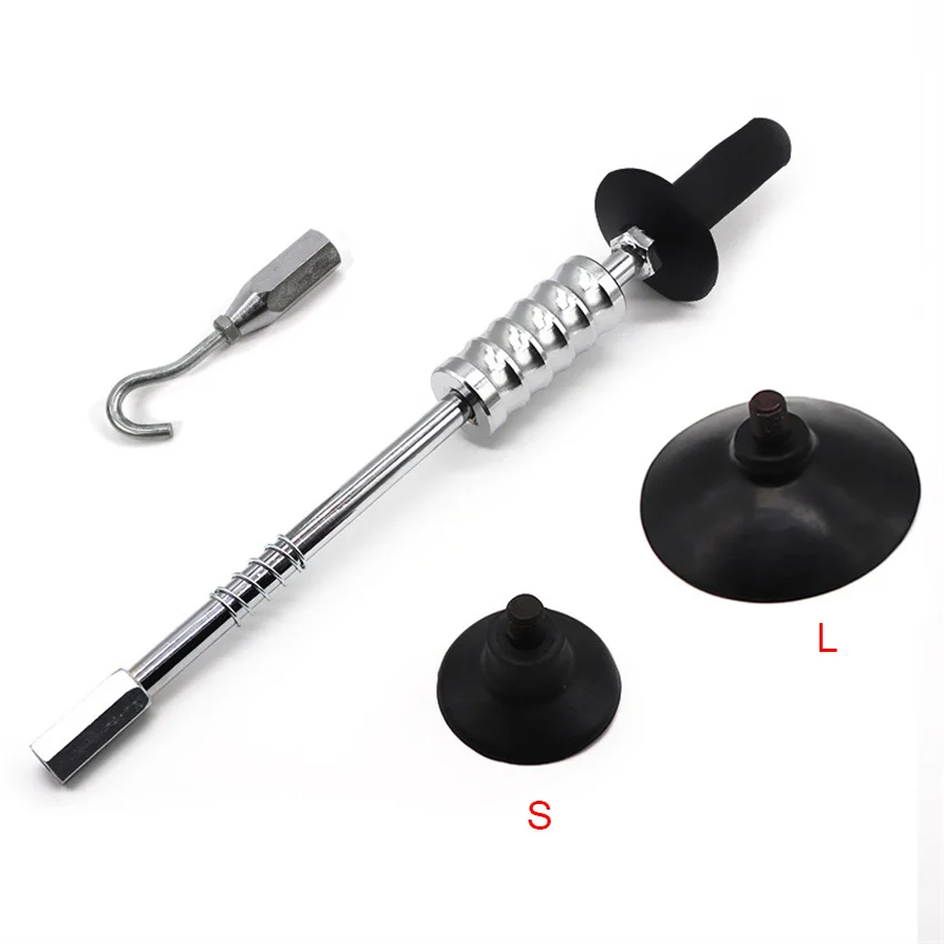 Manual Car Dent Repair Puller  Auto Body Repair Suction Cup Sliding Hammer Hand Pulling Hook Dent Drawing Hammer