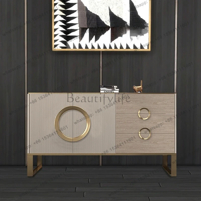 

Modern simple light luxury door cabinet Minimalist Italian storage storage cabinet Storage side cabinet