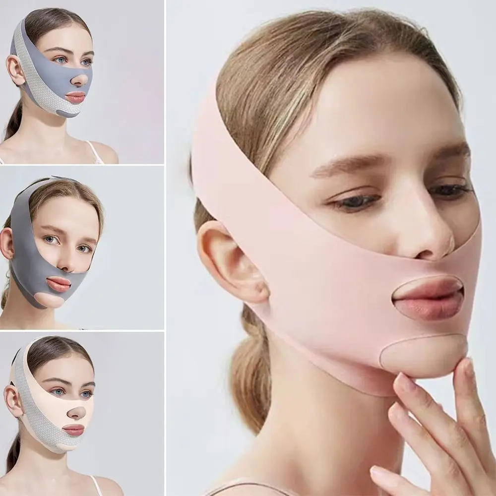 New Adjustable Face Sculpting Sleep Mask Elastic Slimming Strap V Line Shaping Mask Skin Care Breathable Lifting Tightening Mask