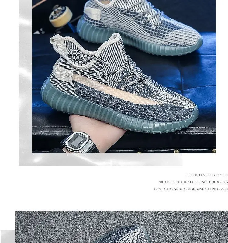 Neue Frühlings- und Herbst-Herrenschuhe aus atmungsaktivem Mesh-Canvas, modische Freizeitsneaker im koreanischen Trend, leichte Wanderschuhe – Detail 14