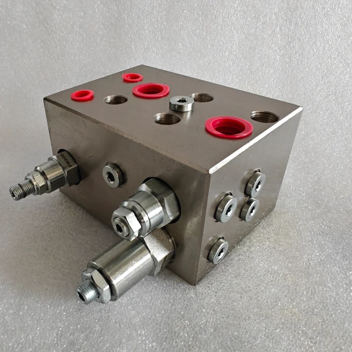 

New Hydraulic Block with Solenoid Valve Hydraulic Manifold Unit Manifold Block Hydraulic Fittings