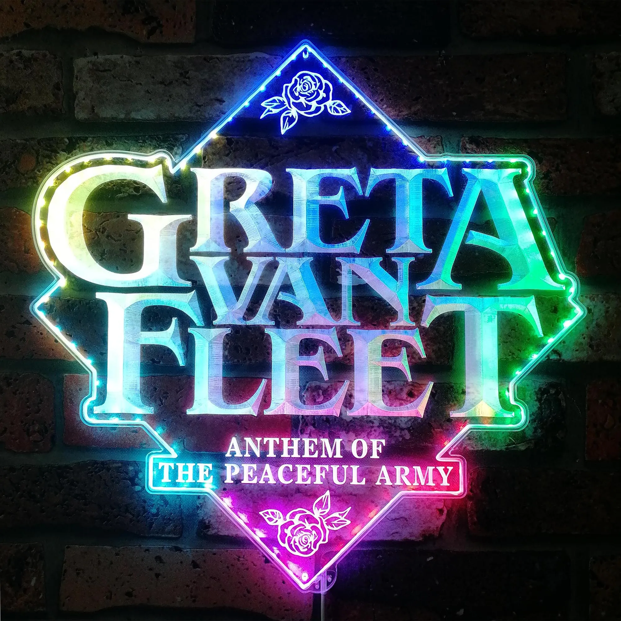 

Неоновая светодиодная вывеска Greta Van Fleet, светодиодная вывеска ночного света для геймера, неоновая вывеска для игровой комнаты