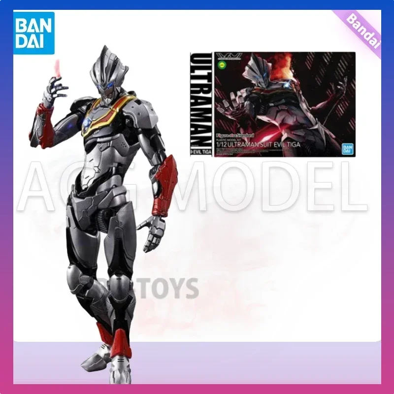 

В наличии Bandai, оригинальная фигурка, стандартный костюм Ультрамена, злой Тига, экшн-фигурка, модель, собранные игрушки, кукла-робот, подарки