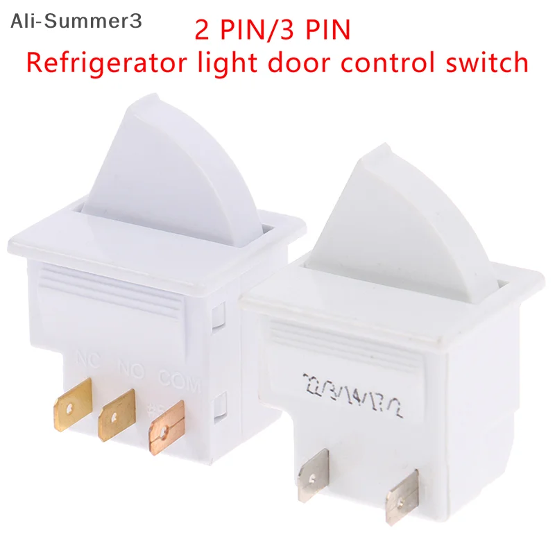 2-pin/3-pin plug Refrigerator Door Light Switch Parts Control Lighting Compatible With Rongsheng Hisense Haier Refrigerator