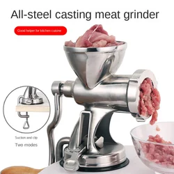 Stainless Steel Manual Meat Grinder Household Vegetable Slicer Sausage Maker Garlic Paste Maker Vegetable Filling Machine