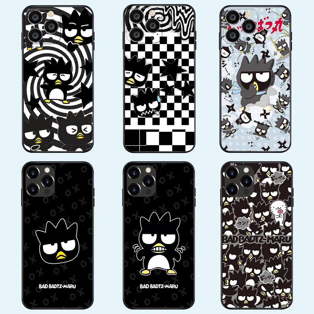 TV-72 Sanrio Bad Badtz Maru Soft Case For iPhone 11 12 13 14 15 Pro Max Plus Mini