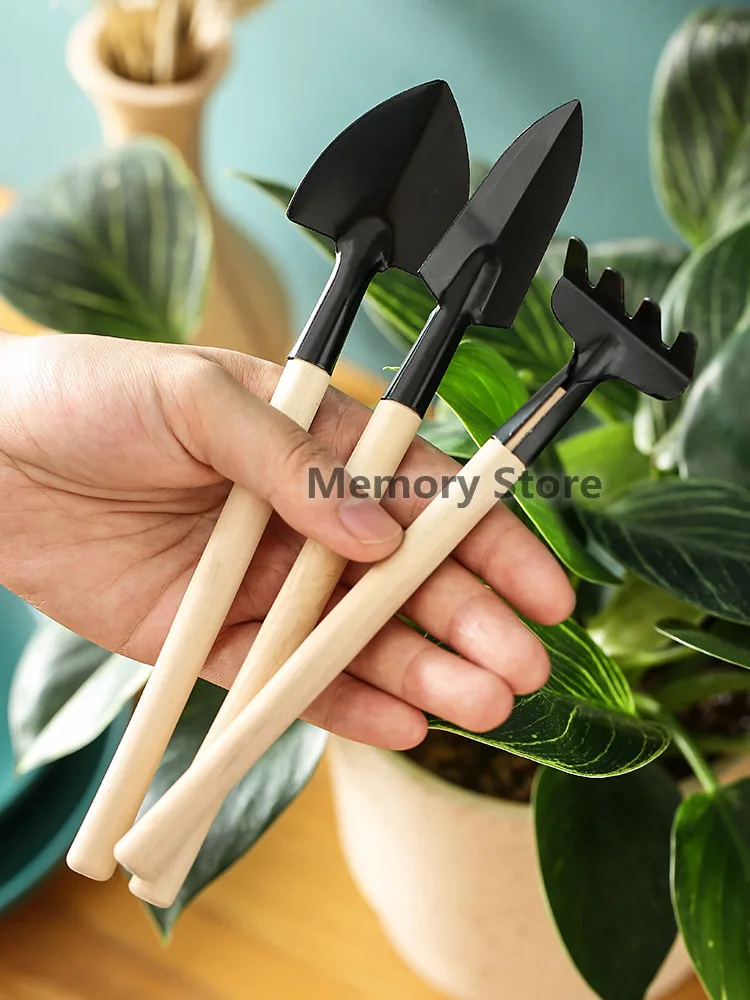 

1 Set Garden Mini Cultivating Transplanting Kit Plants Seedling Succulent Transplanter Shovel Rake Spade Drilling Fertilize Tool