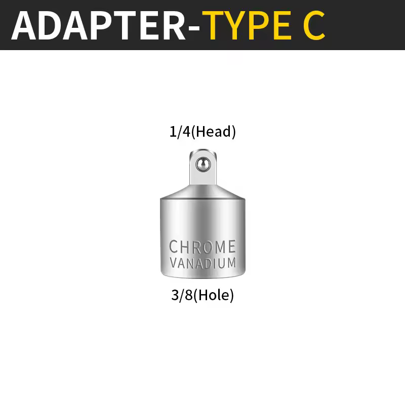 Onnfang Socket Adapter Drive Head Ratchet Wrench 1/2 3/8 1/4 CR-V Chrome Vanadium Steel for Car Bicycle Garage Home Repair Tools - Image 17