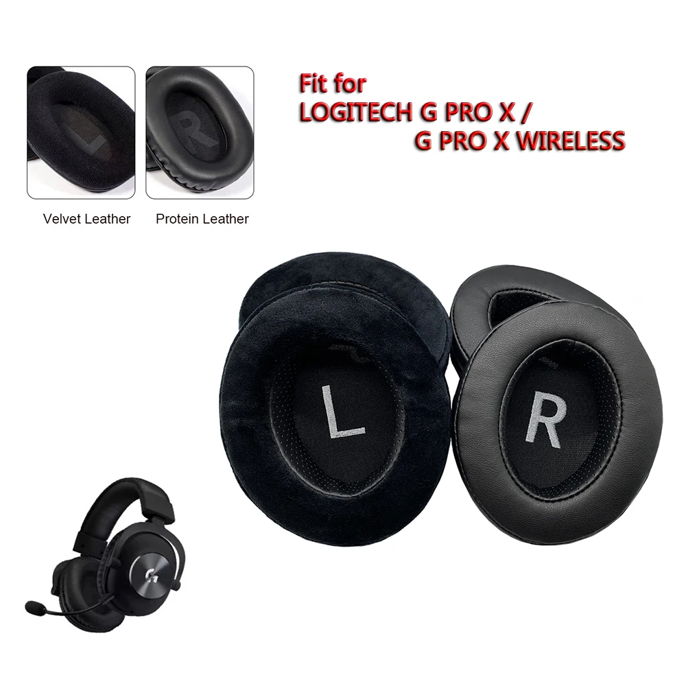 Ear Pads for LOGITECH G PRO X Wired Wireless Headset Earpads Earmuff Cover Cushion Replacement Cups GPROX Parts Accessories