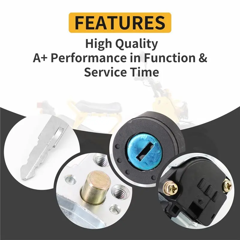 A98M Fuel Gas Cap Seat Lock Key Kit For Honda NPS50 Ruckus 2003-2005, 35014-GEZ-Y21, 35014-GEZ-611- Ignition Switch Replacement