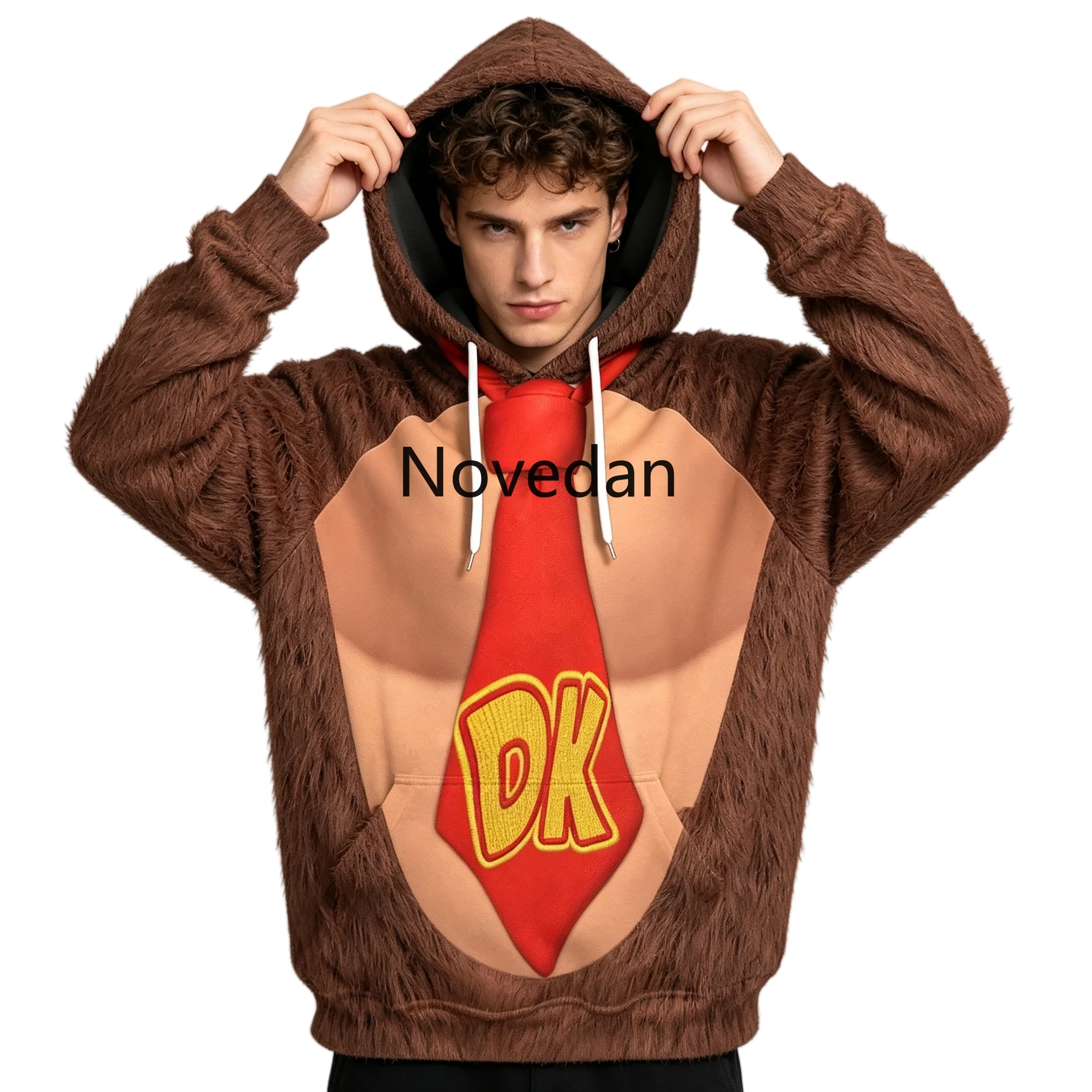 Super Brother Bowser Hoodie Sweatshirt Cartoon Wario Peach Yoshi Donkey Kong DK 3D Print Hoodie Kids Men Women Cosplay Costume - view 5