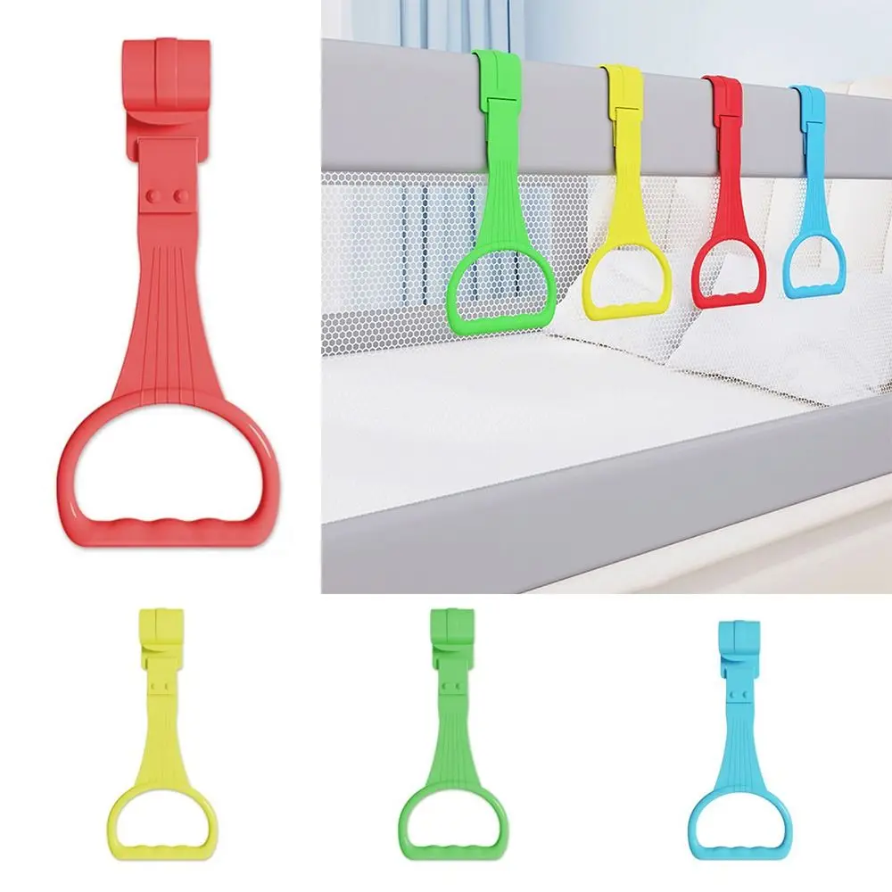 Plastic Pull Ring for Playpen Teaching Bed Accessories Solid Color Baby Crib Hooks Baby Pull Ring Help Baby Stand