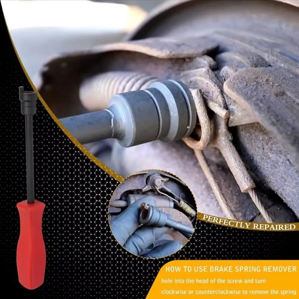 Adjustment Car Drum Brake Spring Pliers with Brake Spoon High Performance Vehicle Disassembly Pliers High Strength Sturdy