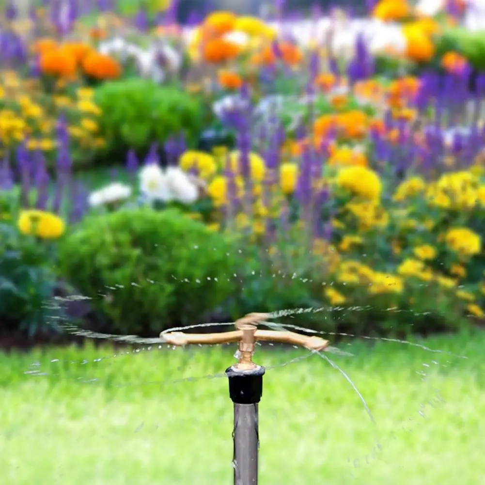 Irrigation Coverage Automatic Rotary Sprayer Garden Irrigation System 360-degree Rotating Sprinkler Nozzle Lawn for Garden
