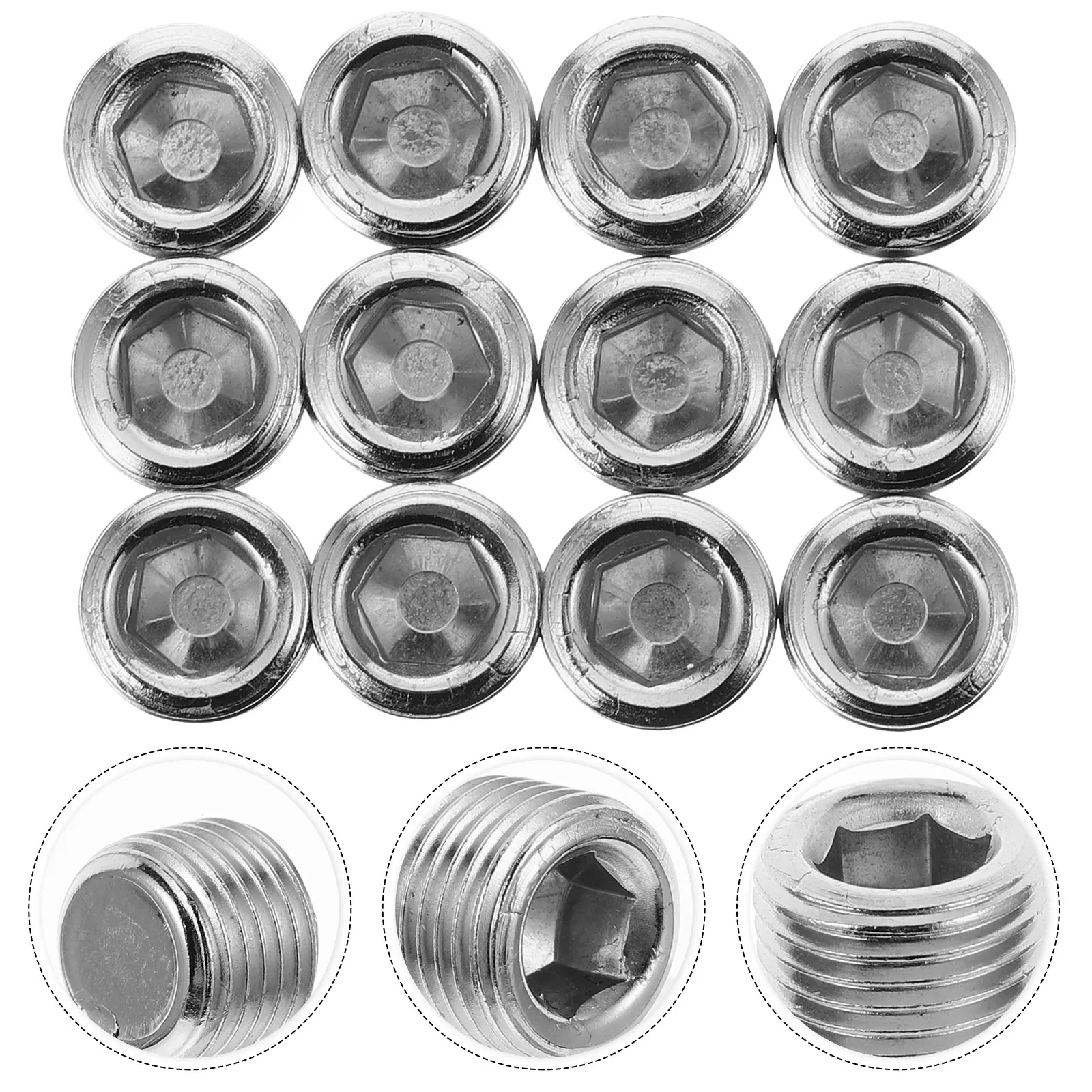 

12pcs Internal Hose Plug 1 8 Inch Stainless Steel Tube Iron Pipe Connector Air Tool Fittings Pneumatic Accessories Block
