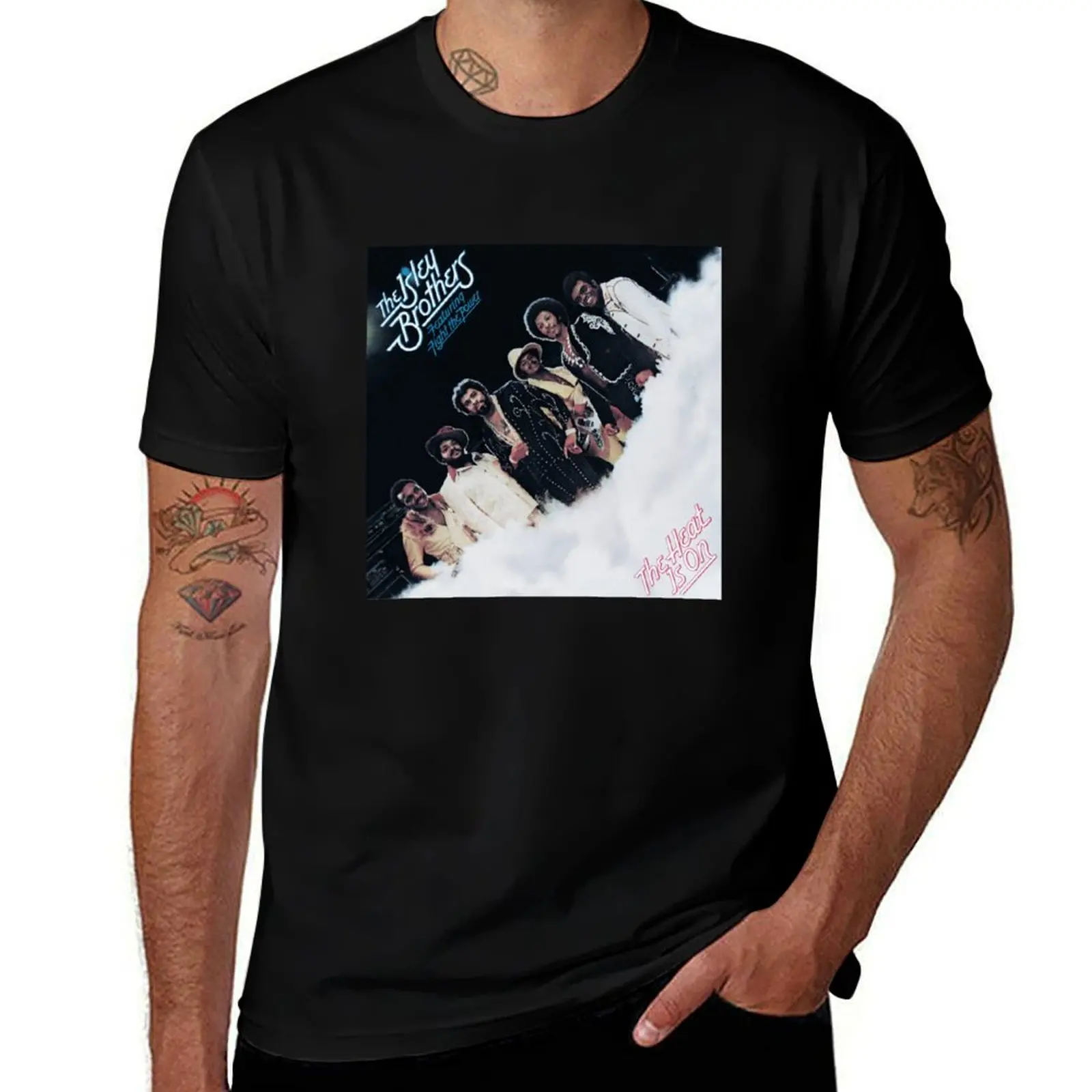 

The Isley Brothers The Heat Is On Album Cover T-Shirt baggy shirts tshirts personalised graphics men t shirts