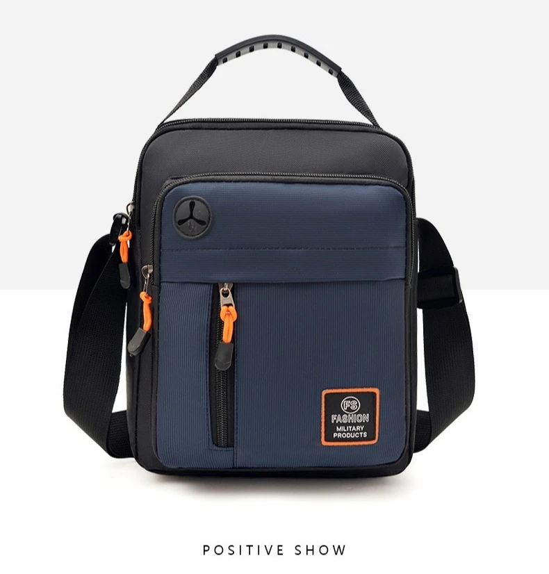 Geräumige Herrentasche, Umhängetasche, wasserdichter und abriebfester Rucksack mit mehreren Fächern, ideal für den Geschäftsalltag. – Detail 26