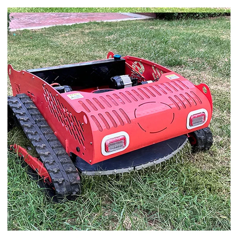 Factory Custom Engine Caterpillar Lawn Mower Robot Zero Turn Remote Control Lawn Mower Agricultural Equipment