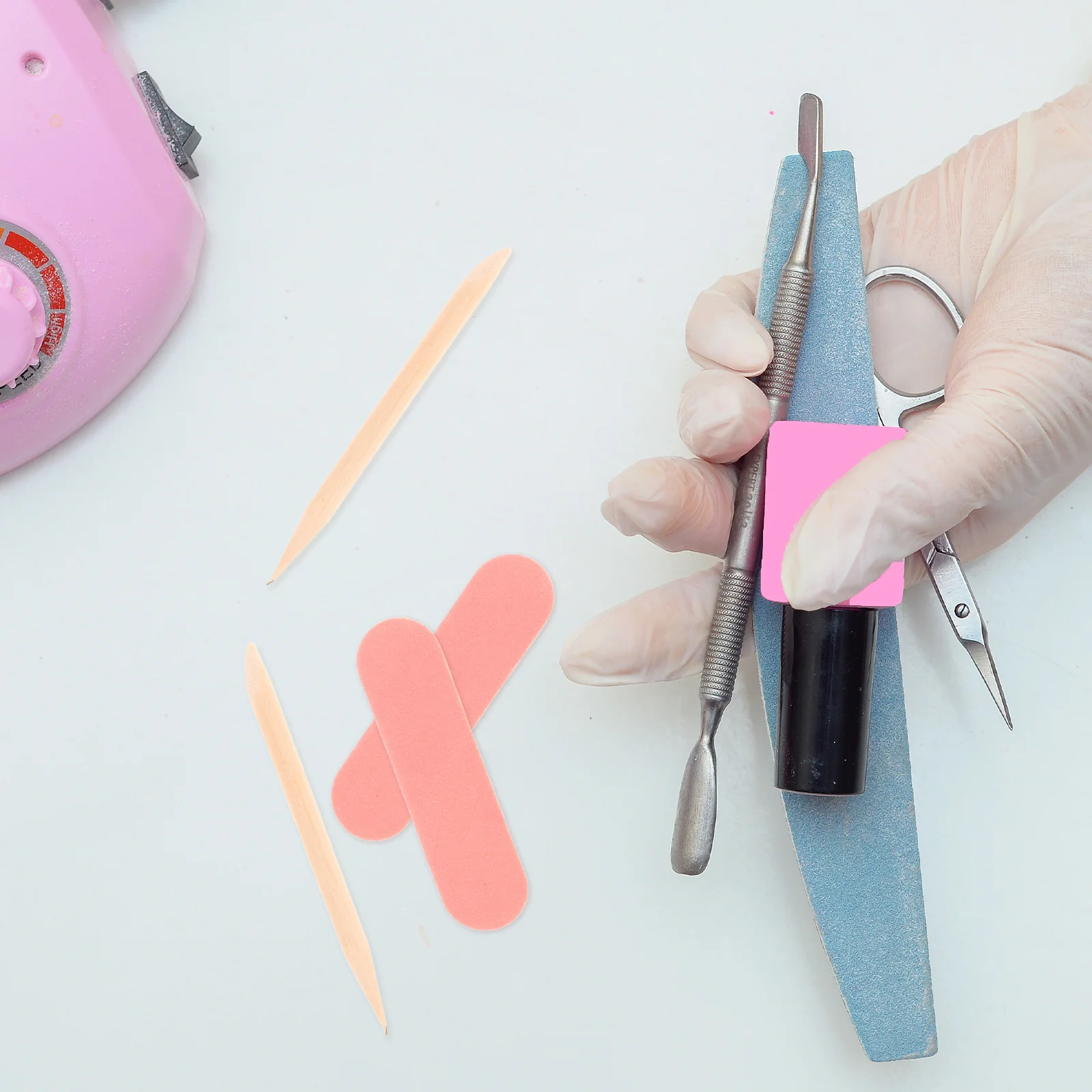 ชุดตะไบเล็บแบบใช้แล้วทิ้ง 50 ชิ้น อุปกรณ์ทำเล็บแบบละเอียด สำหรับเล็บธรรมชาติ ชุดดูแลเล็บพกพา สำหรับเตรียมเล็บเจล