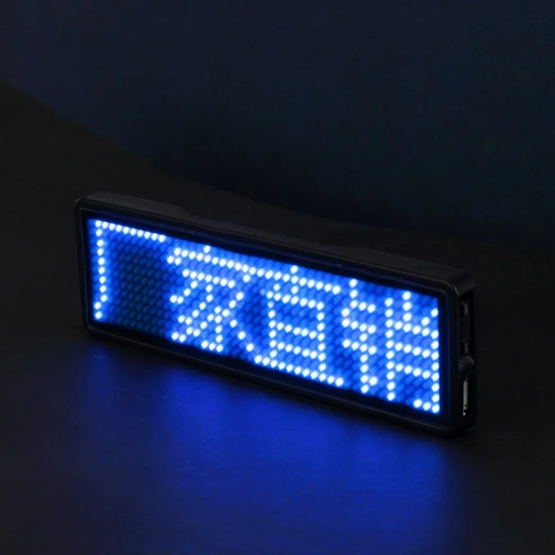 Customized. Led Badge Work Badge Led Business Card Screen Pin Badge Badge Designated Driver