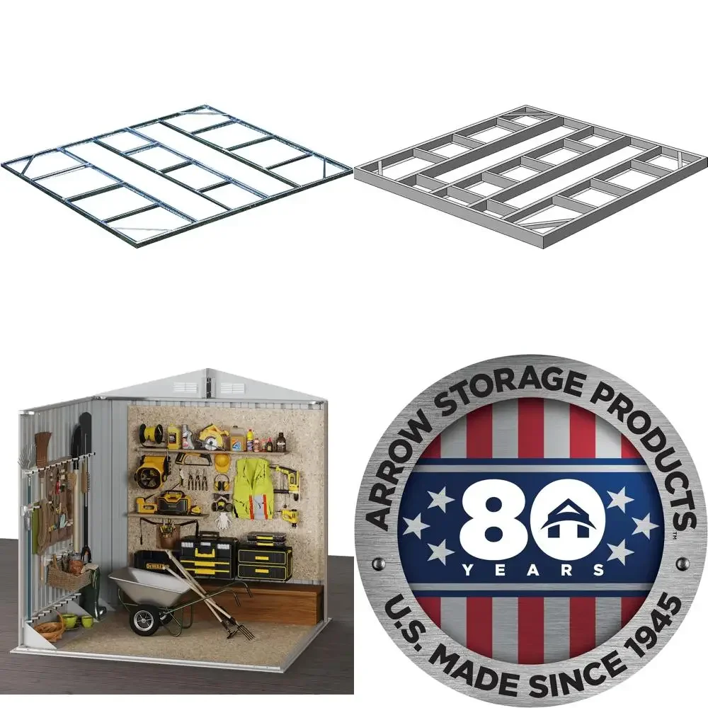 

Комплект напольного навеса для хранения Arrow FDN109, совместимый с размером навеса 8x8, 10x8, и 10x9