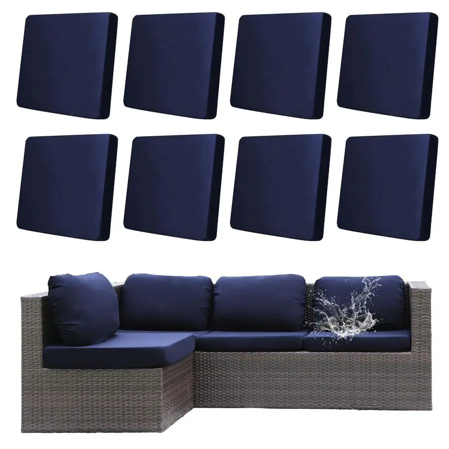 

Чехлы на уличные подушки, Чехлы на подушки для патио, Эластичные эластичные чехлы, Сменный моющийся усилитель Многоразовая защита для мебели f