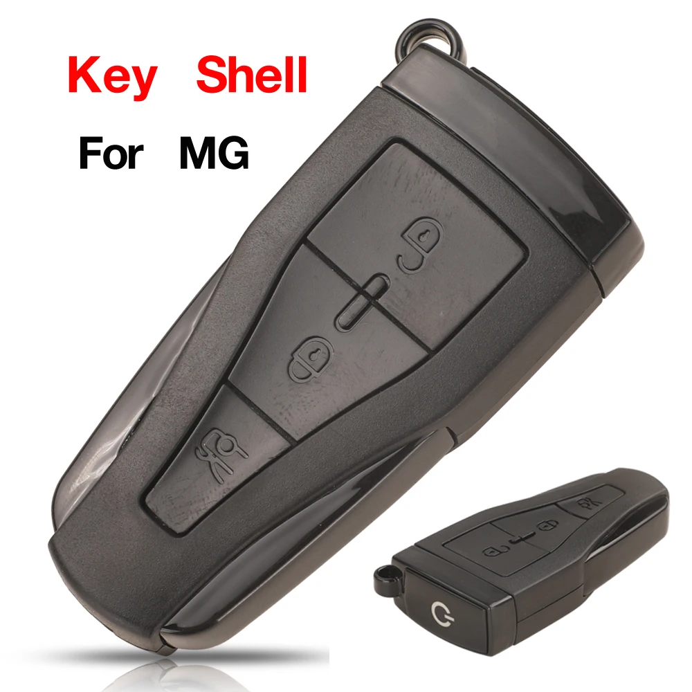 jingyuqin 3 Buttons Remote Smart Car Key Shell Fob For MG MG550 MG6 2011 2012 2013 2014 2015 With Blank Blade Replacement