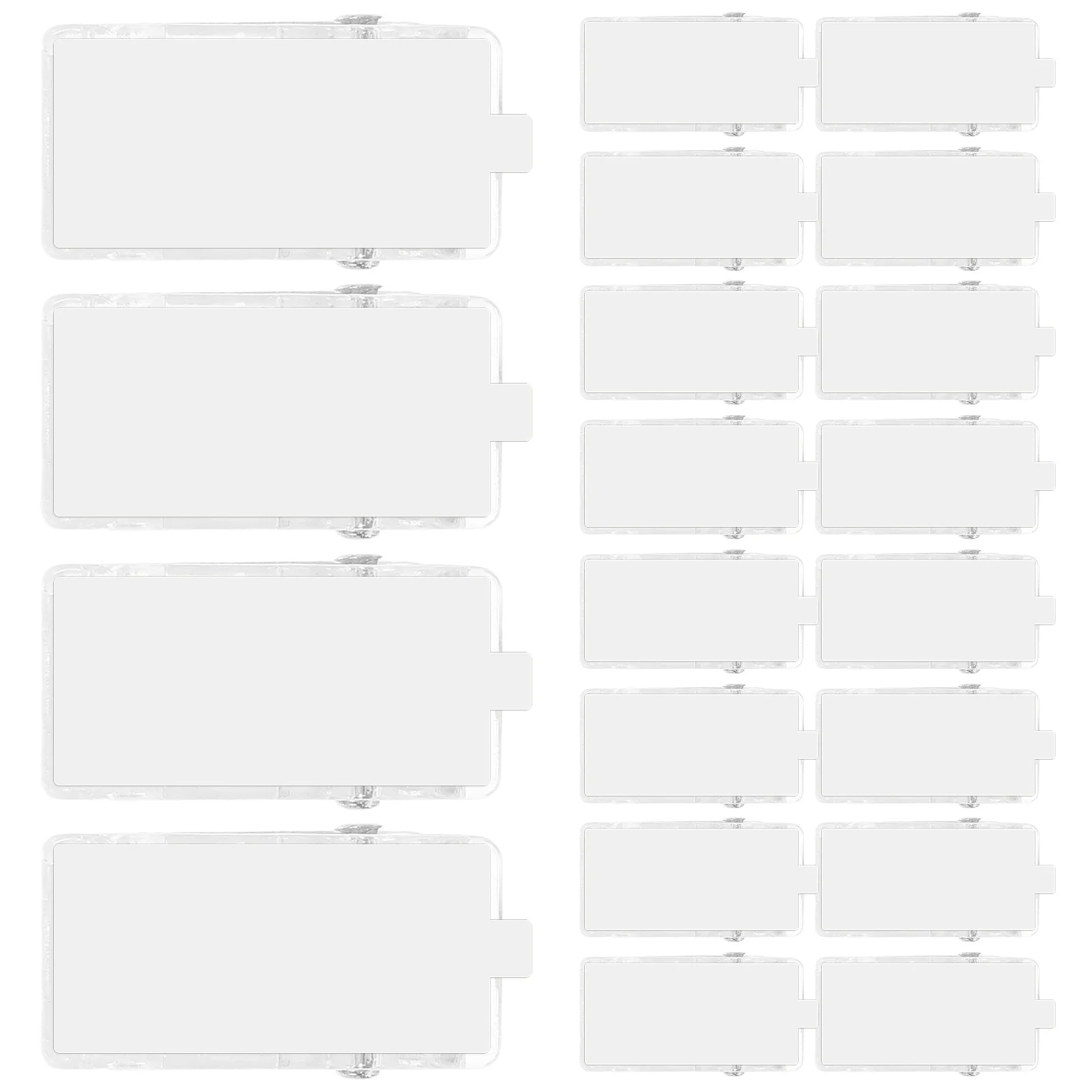 

50Pcs Clips Self Adhesive Wall Clips for Id Badges Name Tags Practical Long Time Id Badge Clip