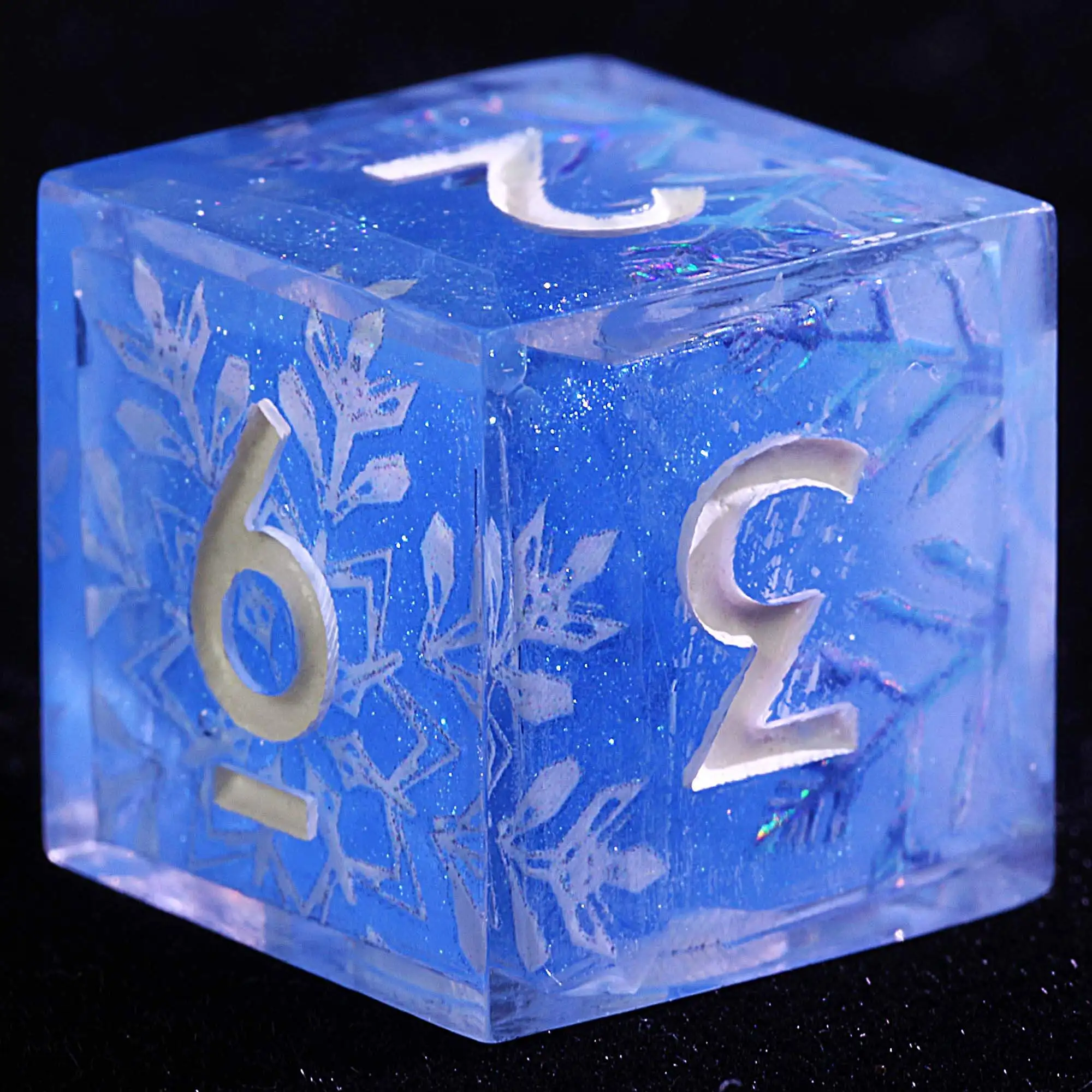 

9 Polyhedral Resin Dice D&D Sets Snowflake