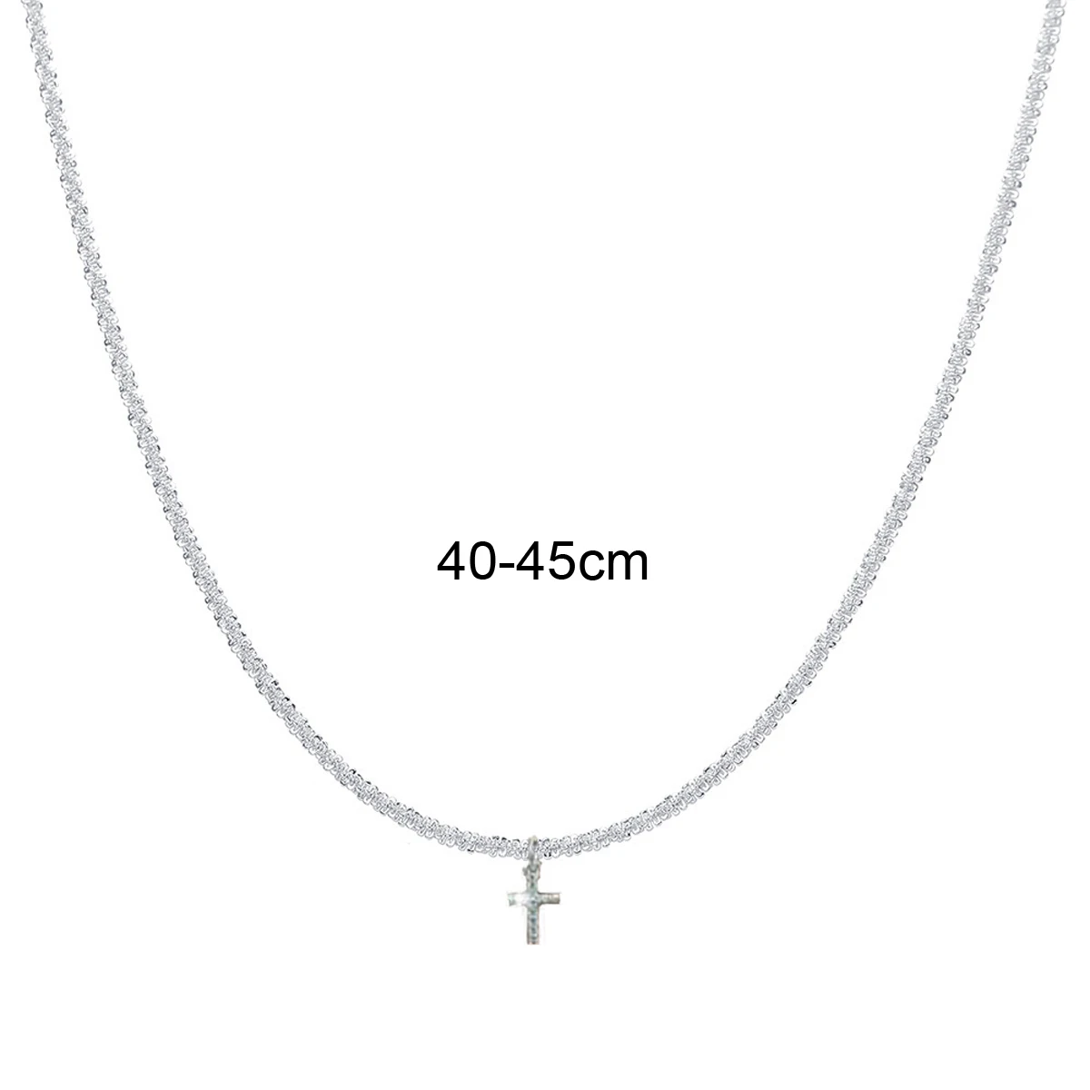 1 PCs Simple Ins Cauliflower Chain Sparkling Cross Collarbone Chain Full Star Collar Choker Necklace