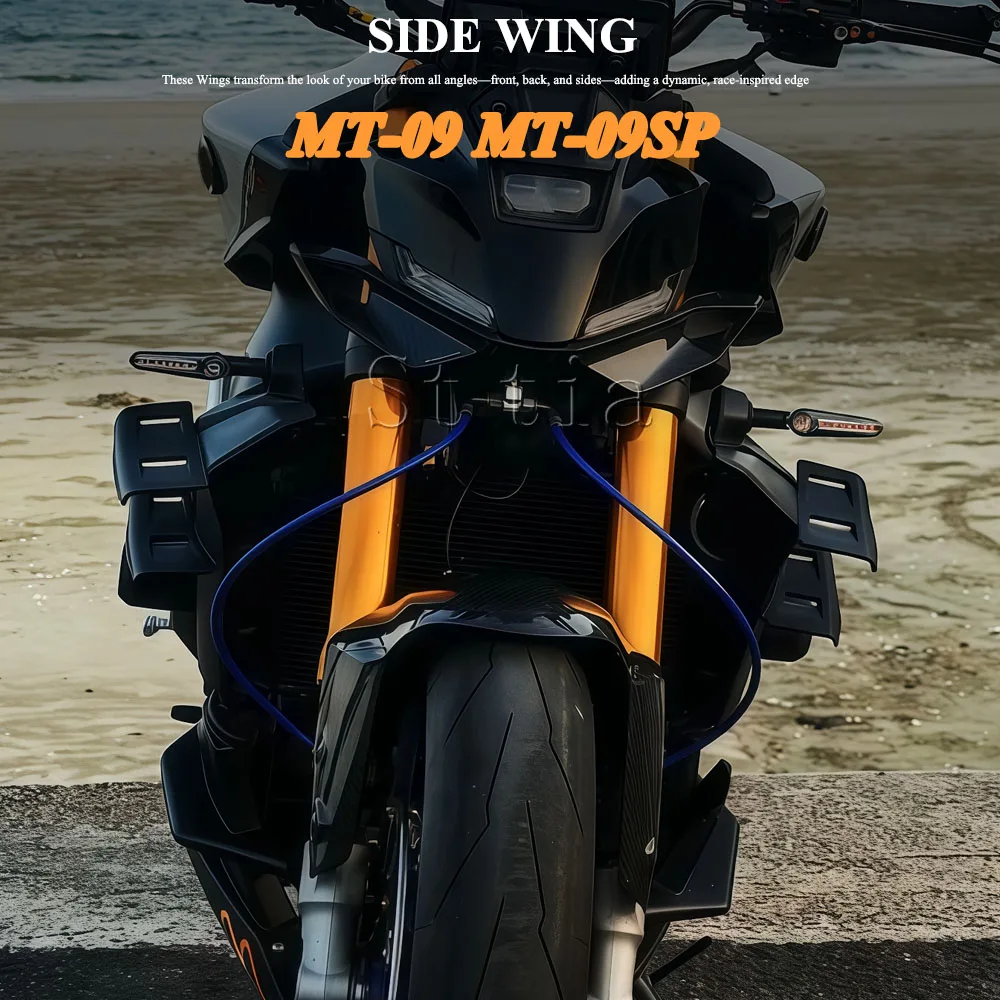 Fit For YAMAHA MT-09/SP Side Wing Side Spoiler Frontal Spoilers MT09 2024 2025 MT 09 SP Front Spoiler Lower Spoiler Flank