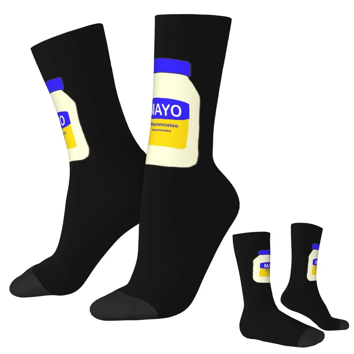 

Mayonnaise Socks Harajuku Sweat Absorbing Stockings All Season Long Socks Accessories for Unisex Christmas Gifts