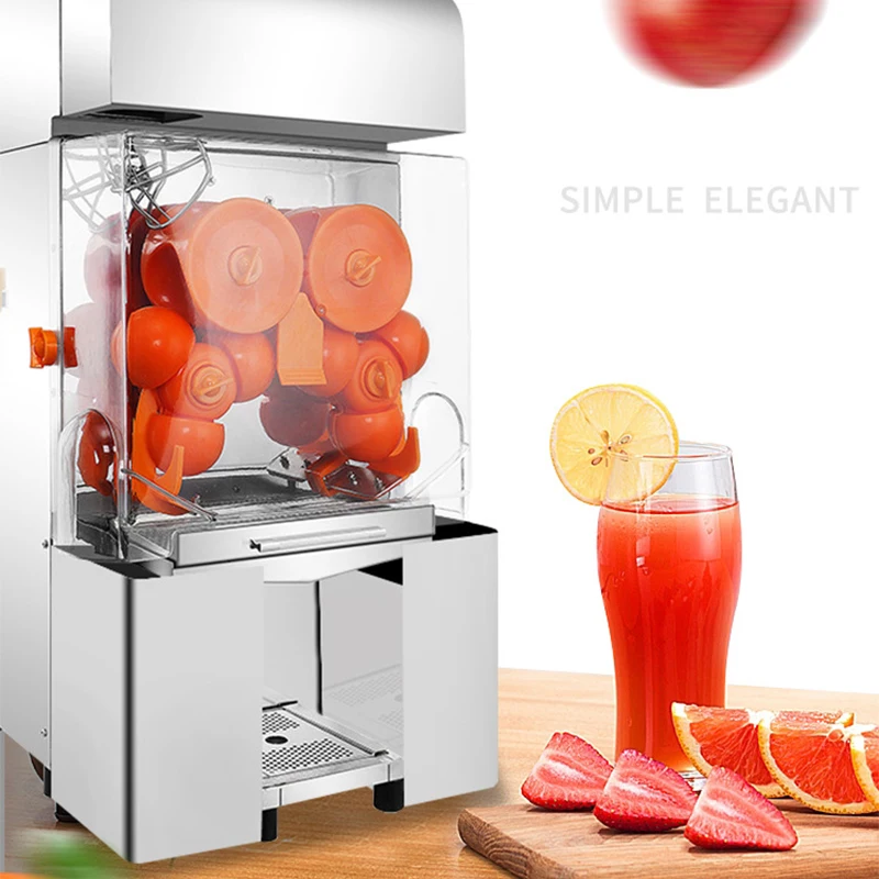 22-30 Pcs/Min Electric Orange Squeezer Juice Fruit Maker Juicer Press Machine Drink for Shop Bar Restaurant Commercial Use