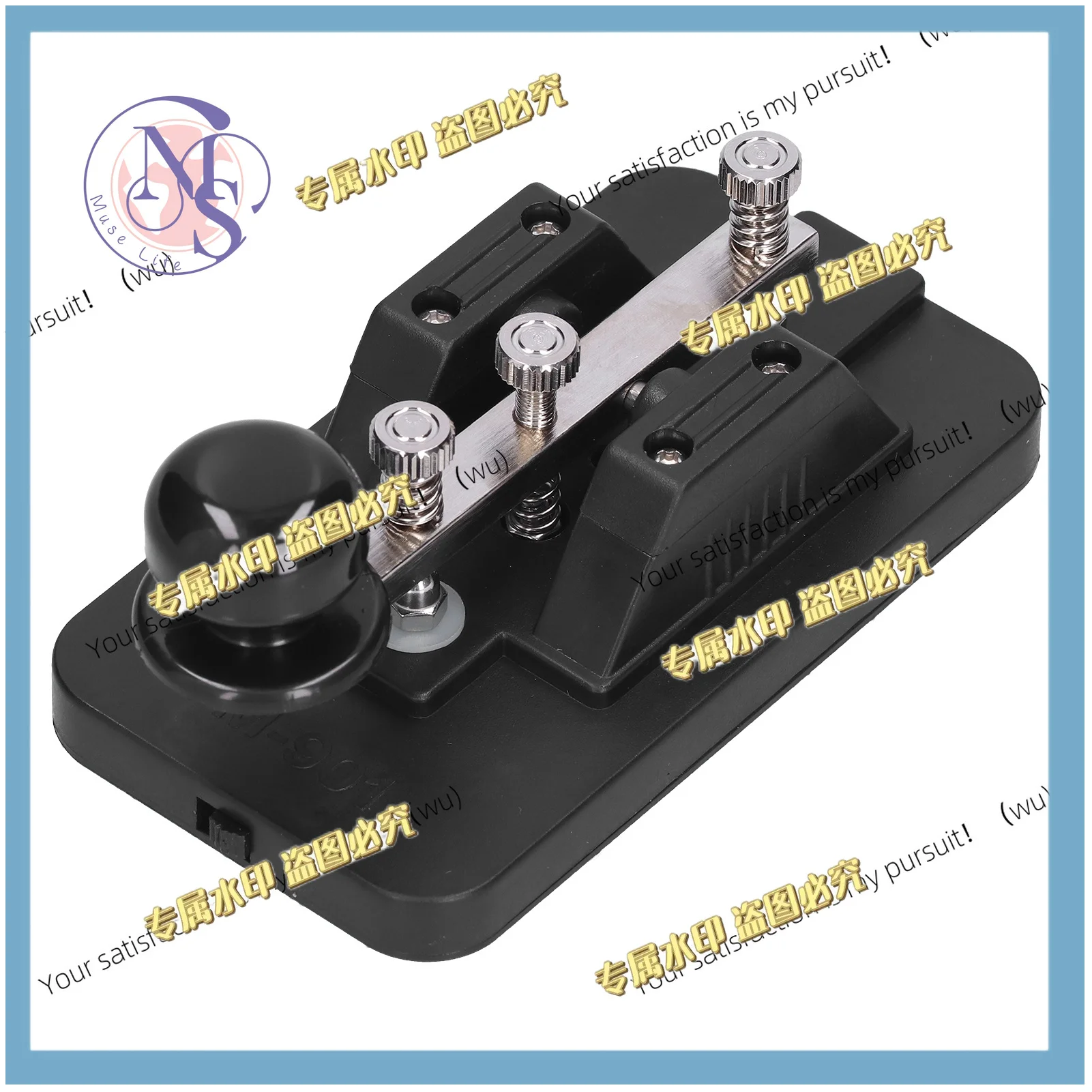 Morse Code Key Telegraph Tapper Manual CW Practice Tool Trainer with Buzzer for Beginner