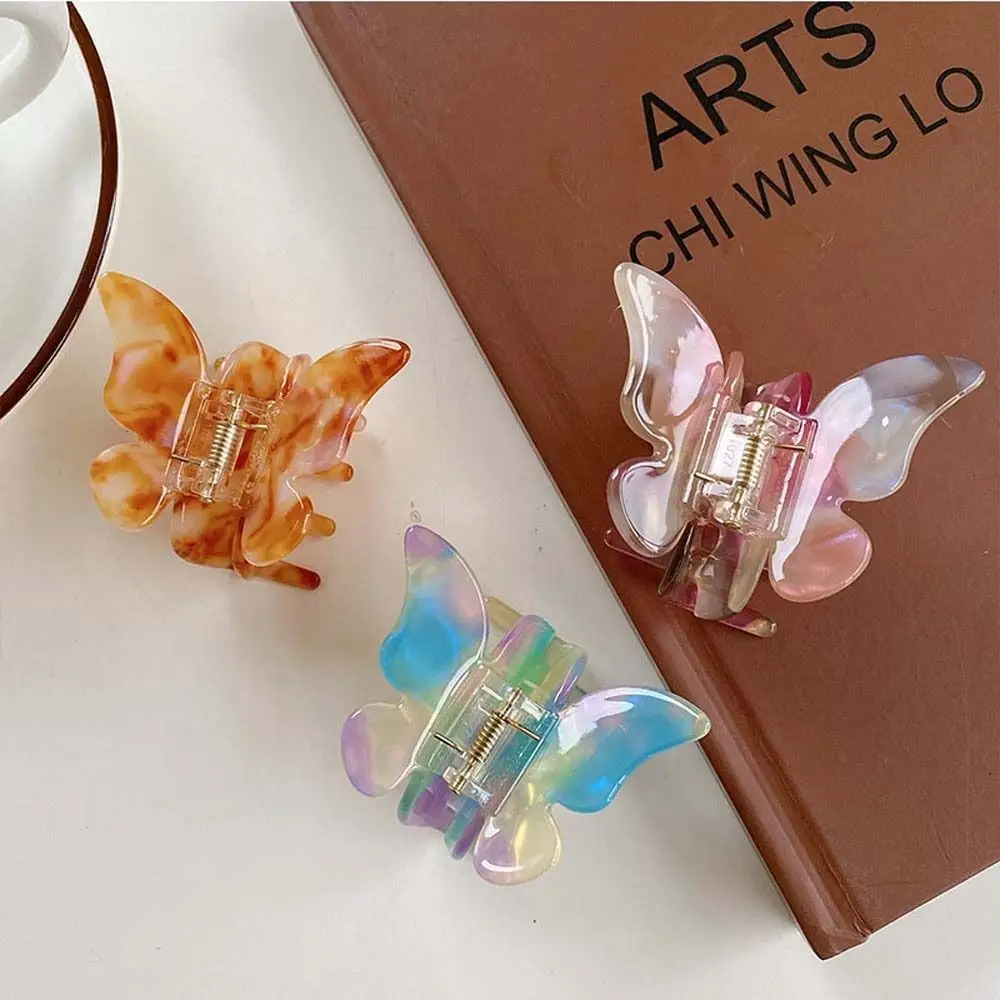 Acetic Acid Acetate Butterfly Hair Claw Animals Gradient Hairpin Butterfly Hair Clip Fairy Geometric Hair Clip Hair Accessories