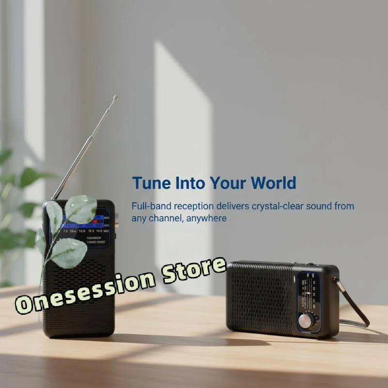 Battery Operated FM AM SW Portable Radio 3 Band Receiver High Sensitivity Clear Speaker for Kitchen Home