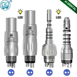 AI-KCL6/4/2, NCL6/4/2 Dental Accessories 2 4 6 Holes N or K Quick Coupling LED Coupler Use for Air Turbine Handpiece Equipment